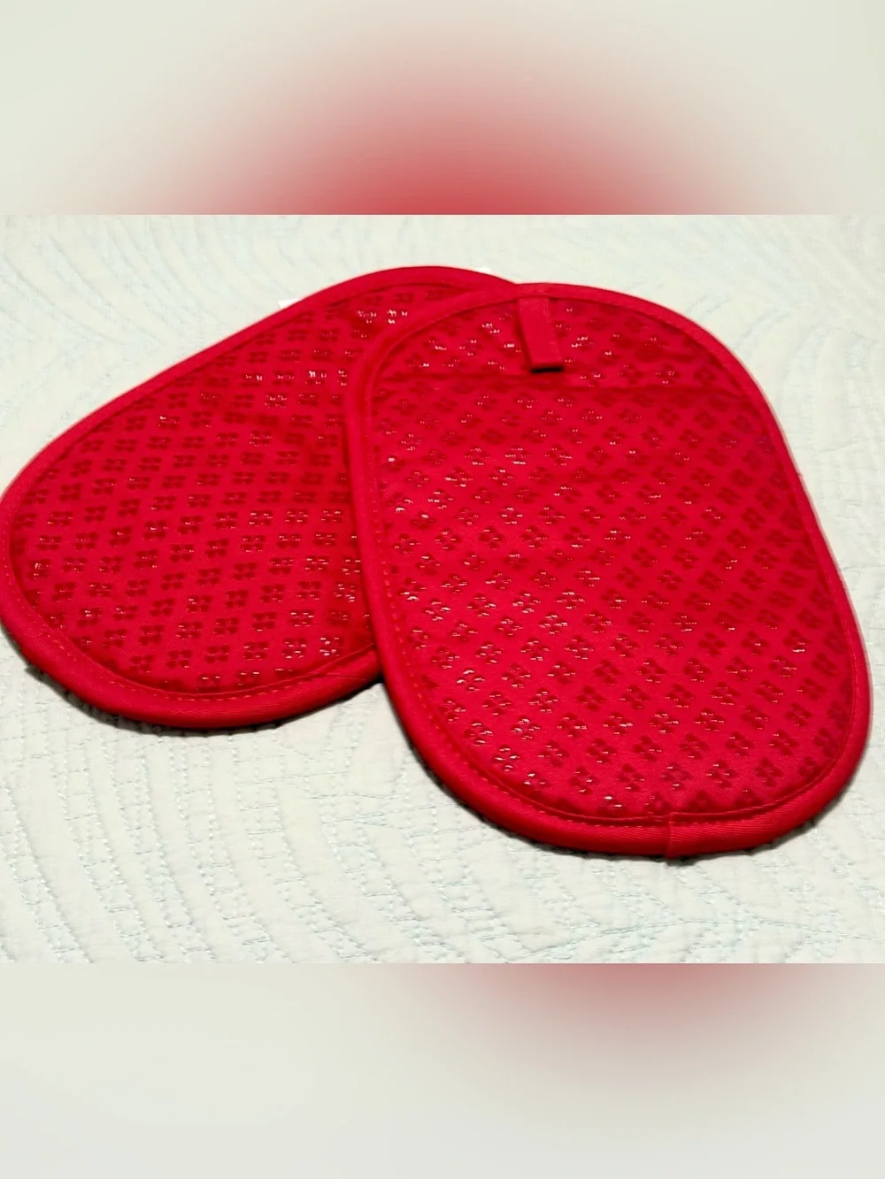KitchenAid Red Quilted Pot Holders Set of 2